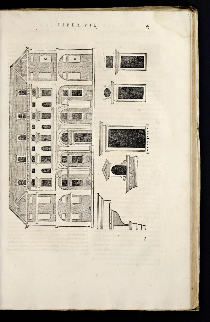An illustration from Sebastiani Serlii Bononiensis Architectvræ liber septimvs = Il settimo libro d'architettura, 1575, leaf 80