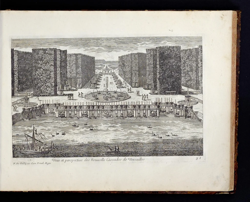 An illustration from Receuille des plus belles veües des maisons royales de France, 1680, leaf 104