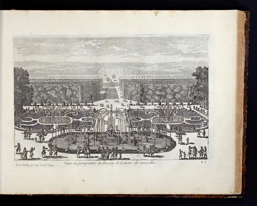An illustration from Receuille des plus belles veües des maisons royales de France, 1680, leaf 110
