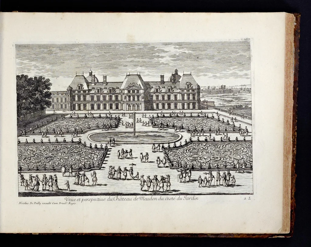 An illustration from Receuille des plus belles veües des maisons royales de France, 1680, leaf 114