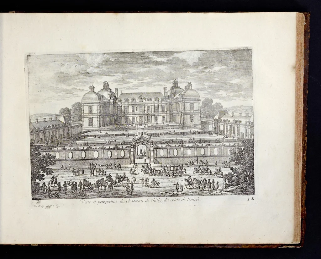 An illustration from Receuille des plus belles veües des maisons royales de France, 1680, leaf 120