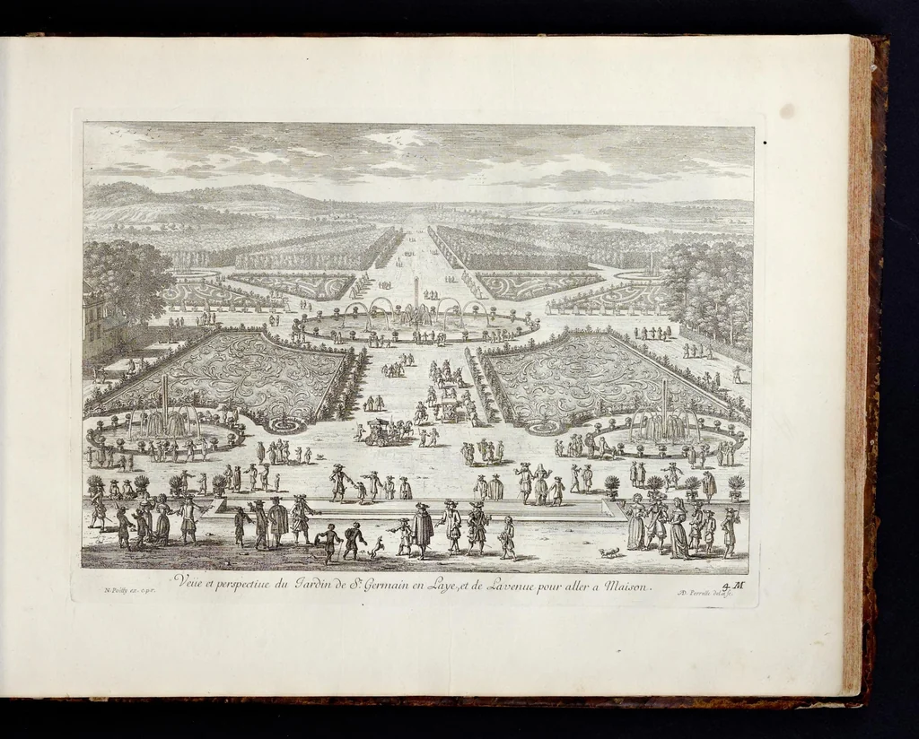 An illustration from Receuille des plus belles veües des maisons royales de France, 1680, leaf 130