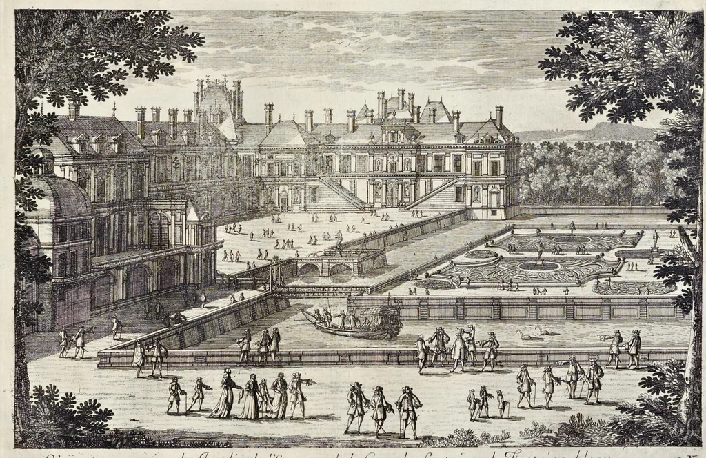 An illustration from Receuille des plus belles veües des maisons royales de France, 1680, leaf 140