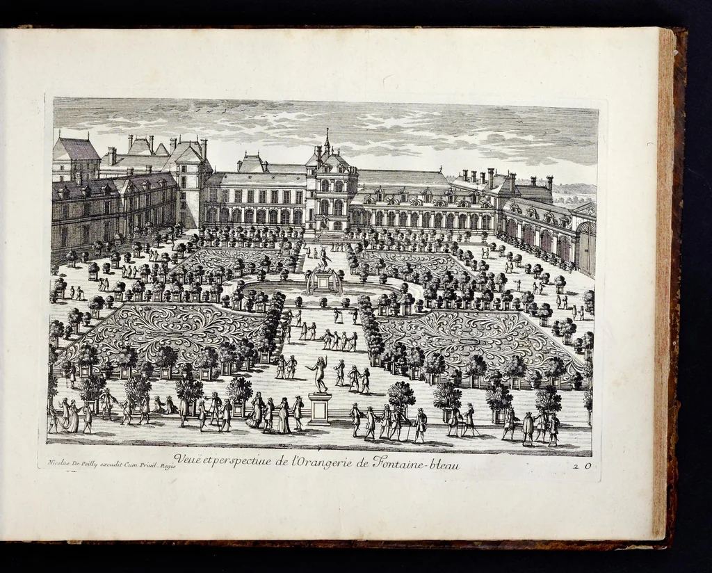 An illustration from Receuille des plus belles veües des maisons royales de France, 1680, leaf 150