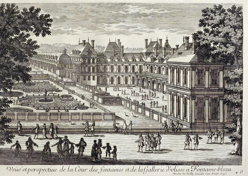 An illustration from Receuille des plus belles veües des maisons royales de France, 1680, leaf 154