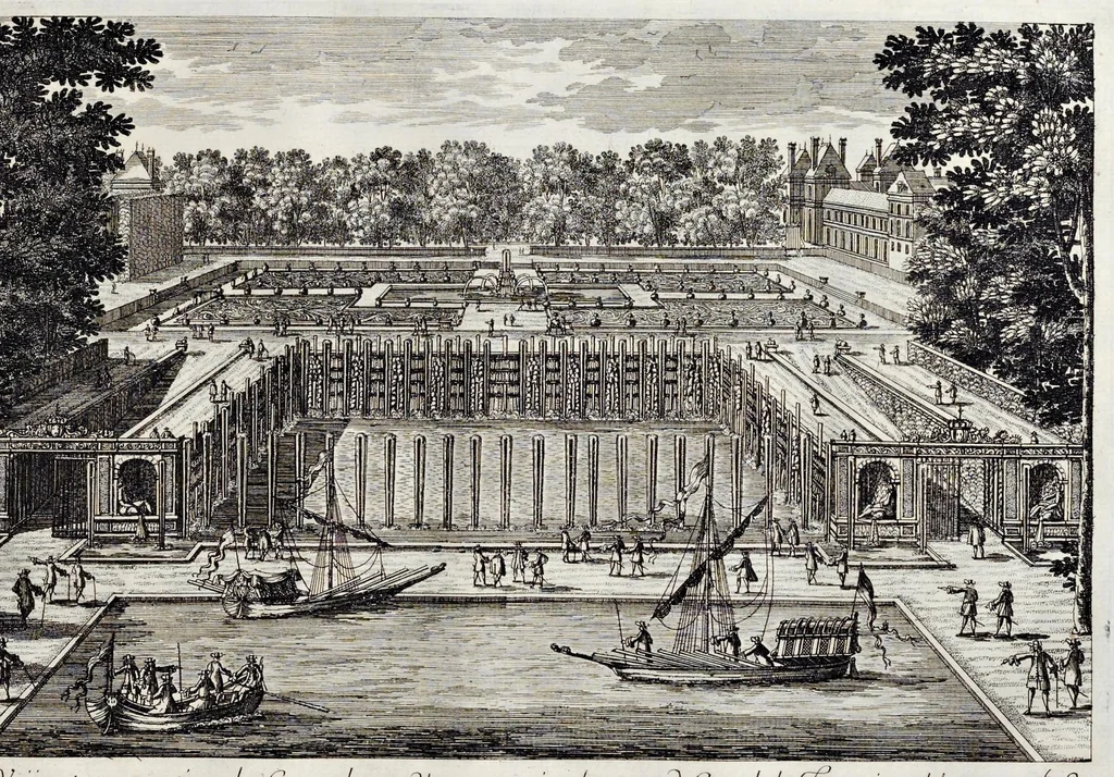 An illustration from Receuille des plus belles veües des maisons royales de France, 1680, leaf 158
