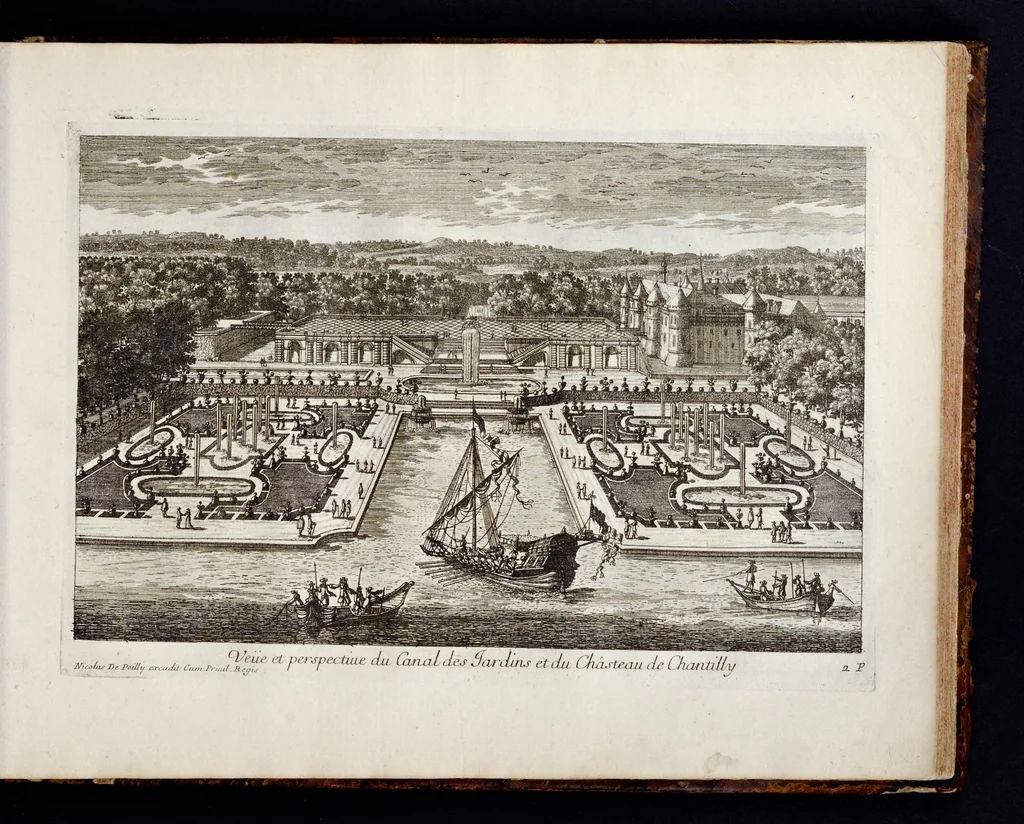 An illustration from Receuille des plus belles veües des maisons royales de France, 1680, leaf 162