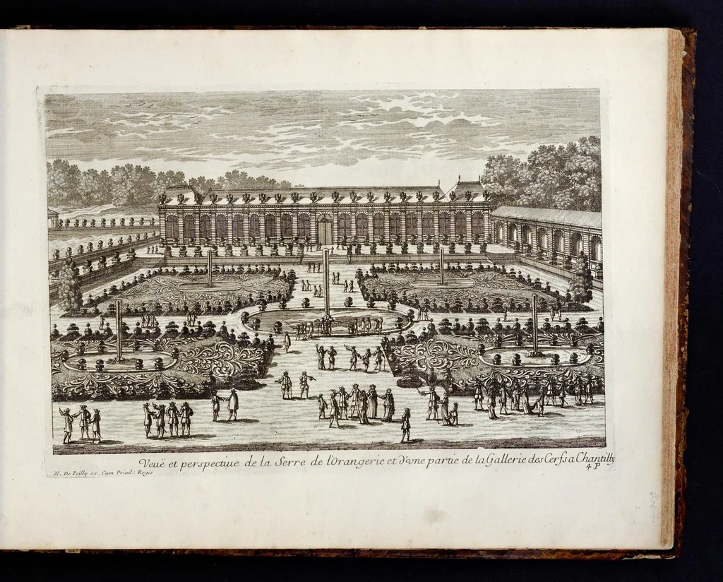 An illustration from Receuille des plus belles veües des maisons royales de France, 1680, leaf 166
