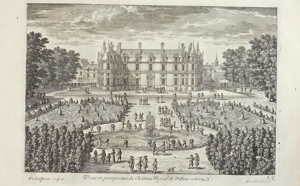 An illustration from Receuille des plus belles veües des maisons royales de France, 1680, leaf 182
