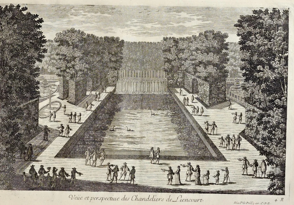 An illustration from Receuille des plus belles veües des maisons royales de France, 1680, leaf 190