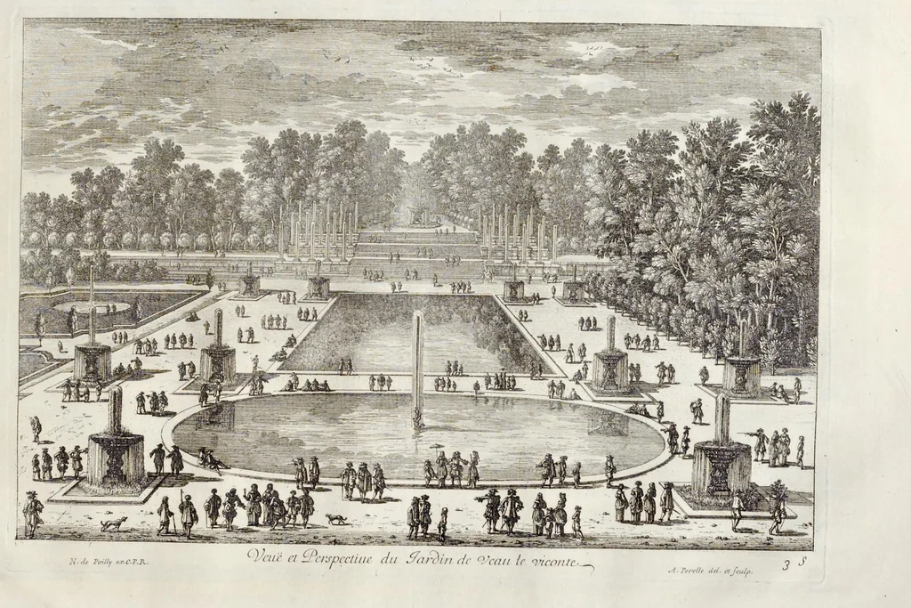 An illustration from Receuille des plus belles veües des maisons royales de France, 1680, leaf 200