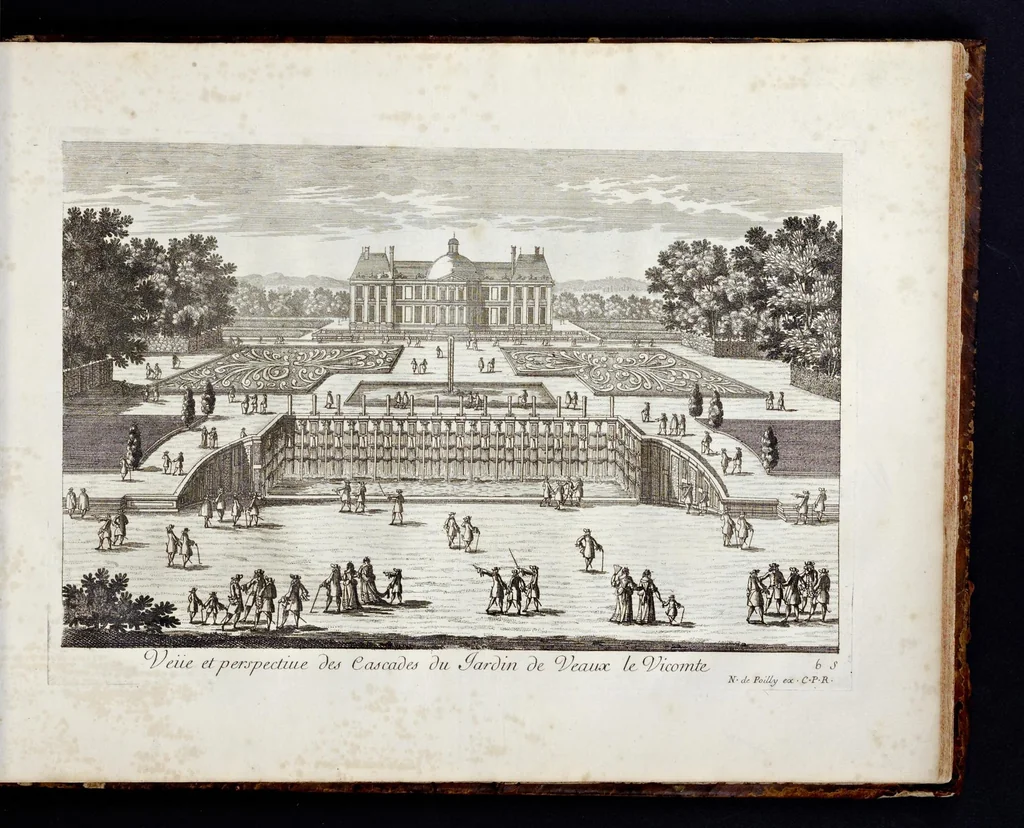 An illustration from Receuille des plus belles veües des maisons royales de France, 1680, leaf 206
