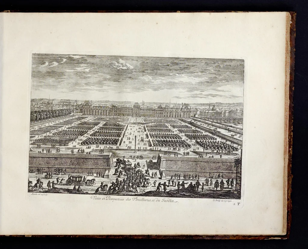 An illustration from Receuille des plus belles veües des maisons royales de France, 1680, leaf 210