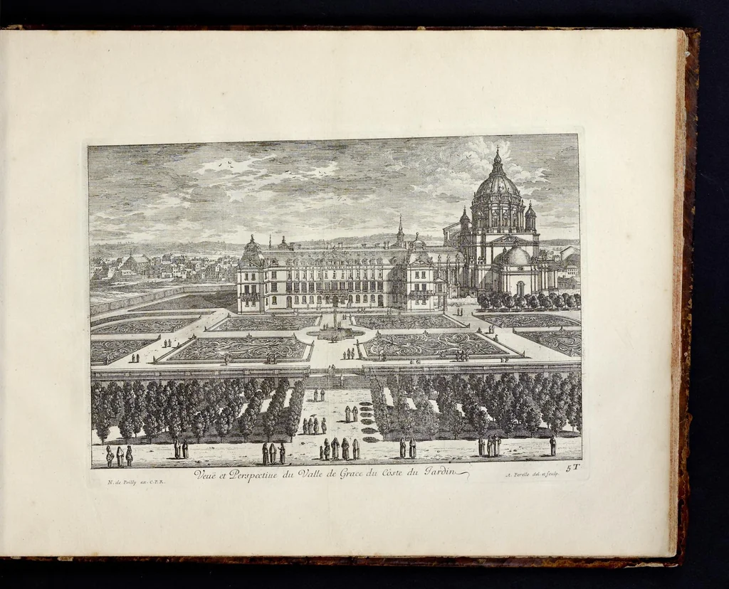 An illustration from Receuille des plus belles veües des maisons royales de France, 1680, leaf 216