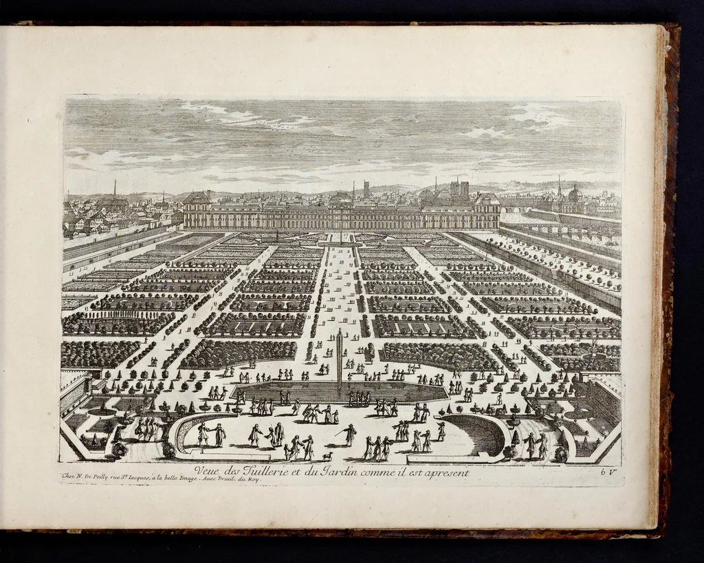 An illustration from Receuille des plus belles veües des maisons royales de France, 1680, leaf 230