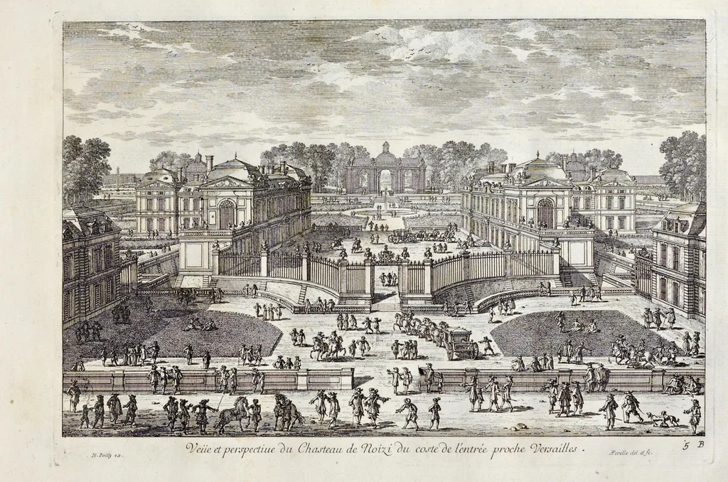 An illustration from Receuille des plus belles veües des maisons royales de France, 1680, leaf 26