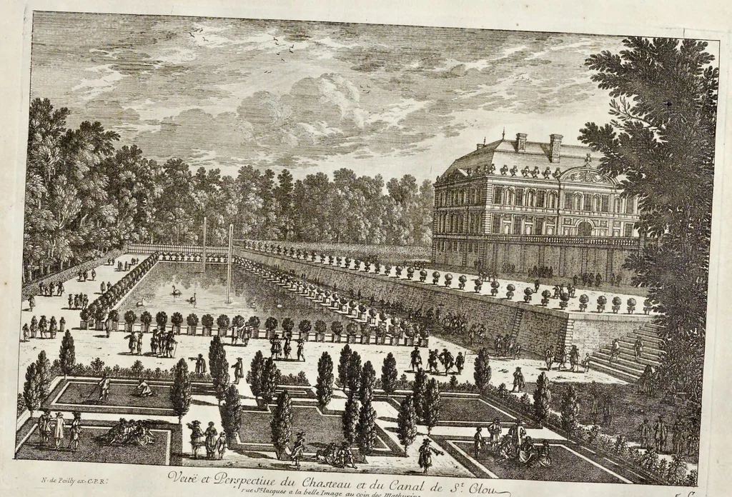 An illustration from Receuille des plus belles veües des maisons royales de France, 1680, leaf 38