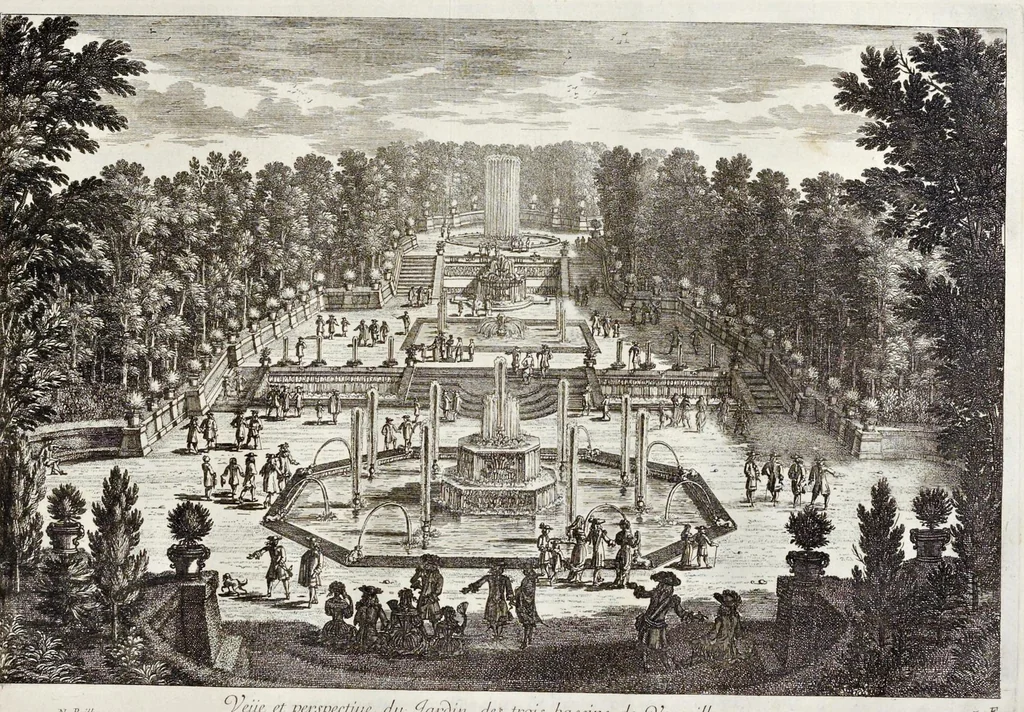 An illustration from Receuille des plus belles veües des maisons royales de France, 1680, leaf 72
