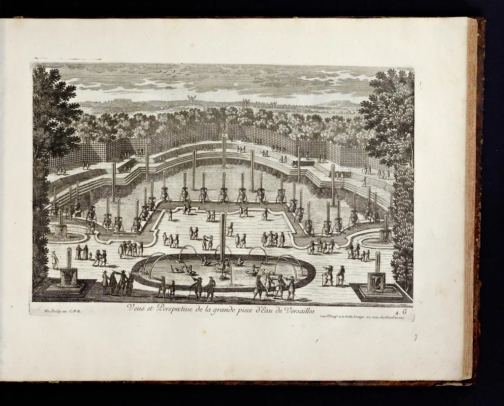 An illustration from Receuille des plus belles veües des maisons royales de France, 1680, leaf 82