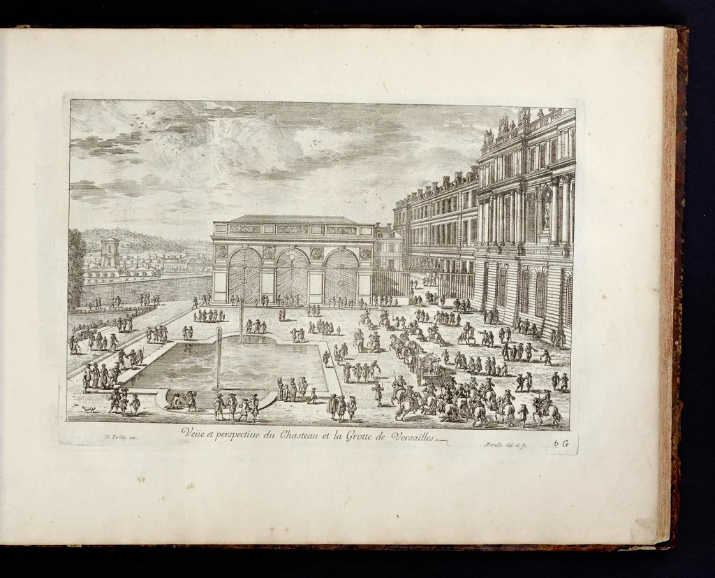 An illustration from Receuille des plus belles veües des maisons royales de France, 1680, leaf 86