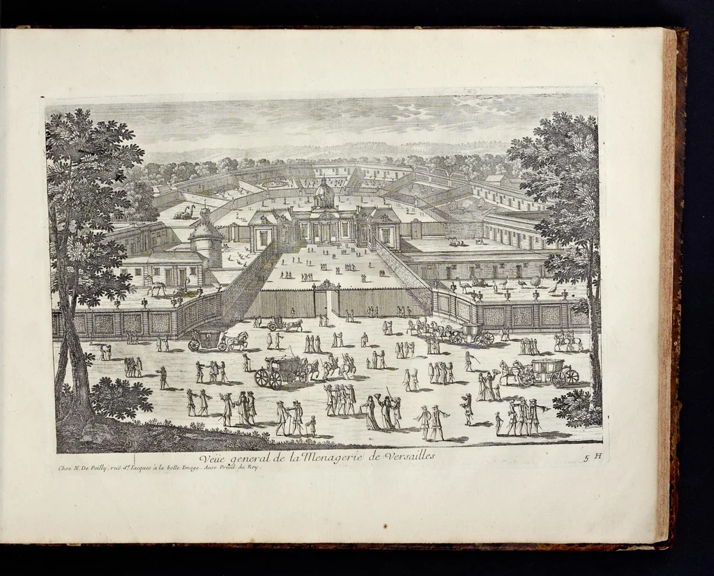 An illustration from Receuille des plus belles veües des maisons royales de France, 1680, leaf 96