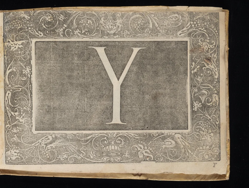 An illustration from Il primo libro di scrivere di Iacomo Romano : dove s'insegna la vera maniera delle cancellaresche corsive, e di tvtte qvelle sorti di lettere che a vn bvon scrittore si appartengono di sapere, & che al presente sono in vso : con li avertimenti et regole, sopra ciascvna sorte di lettera, con le quali ogni mediocre ingegno potrà facilmente da se stesso imparare : con il modo di temperar le penne per dette forti di lettere, & come si deuono tenere in mano, per scriuer bene, 1589, leaf 192
