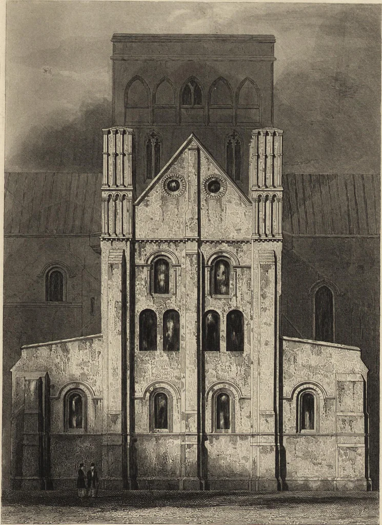 An illustration from An attempt to discriminate the styles of architecture in England : from the Conquest to the Reformation ; with a sketch of the Grecian and Roman orders /by the late Thomas Rickman, 1881, leaf 100