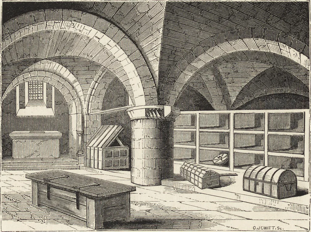 An illustration from An attempt to discriminate the styles of architecture in England : from the Conquest to the Reformation ; with a sketch of the Grecian and Roman orders /by the late Thomas Rickman, 1881, leaf 107
