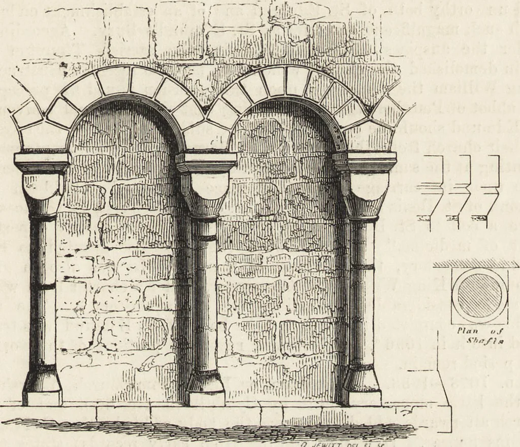 An illustration from An attempt to discriminate the styles of architecture in England : from the Conquest to the Reformation ; with a sketch of the Grecian and Roman orders /by the late Thomas Rickman, 1881, leaf 108