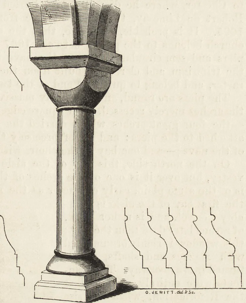 An illustration from An attempt to discriminate the styles of architecture in England : from the Conquest to the Reformation ; with a sketch of the Grecian and Roman orders /by the late Thomas Rickman, 1881, leaf 112