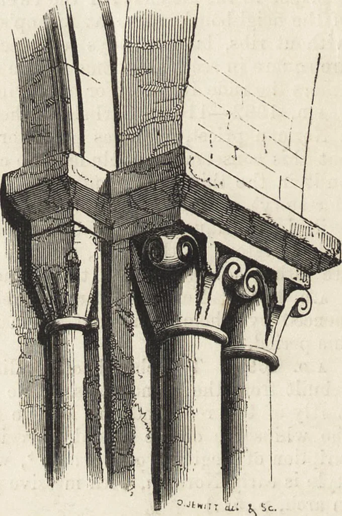 An illustration from An attempt to discriminate the styles of architecture in England : from the Conquest to the Reformation ; with a sketch of the Grecian and Roman orders /by the late Thomas Rickman, 1881, leaf 115
