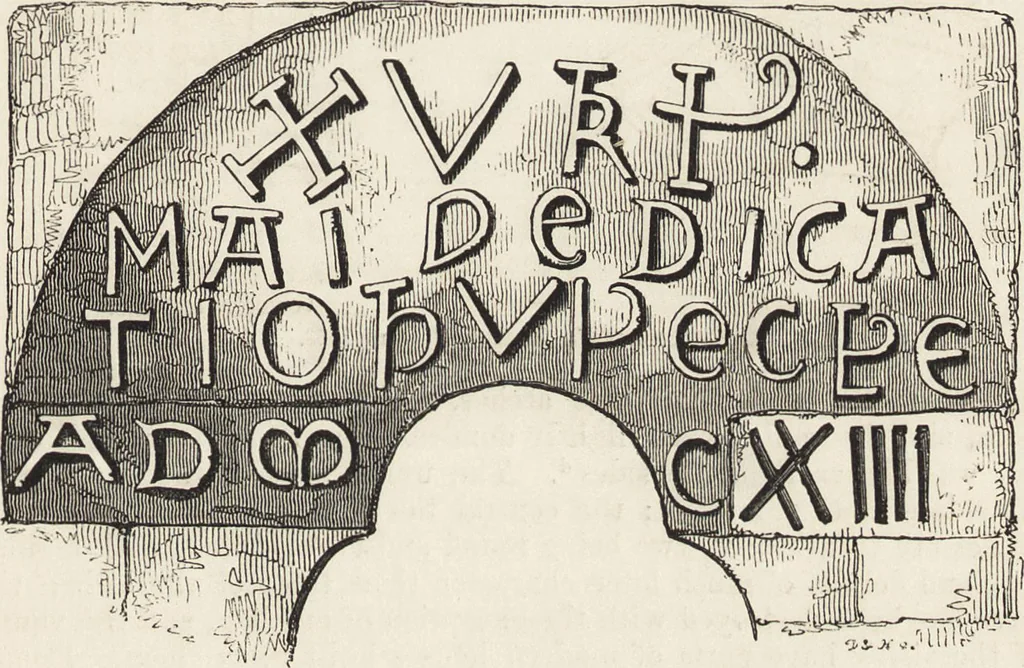 An illustration from An attempt to discriminate the styles of architecture in England : from the Conquest to the Reformation ; with a sketch of the Grecian and Roman orders /by the late Thomas Rickman, 1881, leaf 120