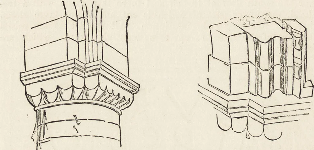 An illustration from An attempt to discriminate the styles of architecture in England : from the Conquest to the Reformation ; with a sketch of the Grecian and Roman orders /by the late Thomas Rickman, 1881, leaf 121