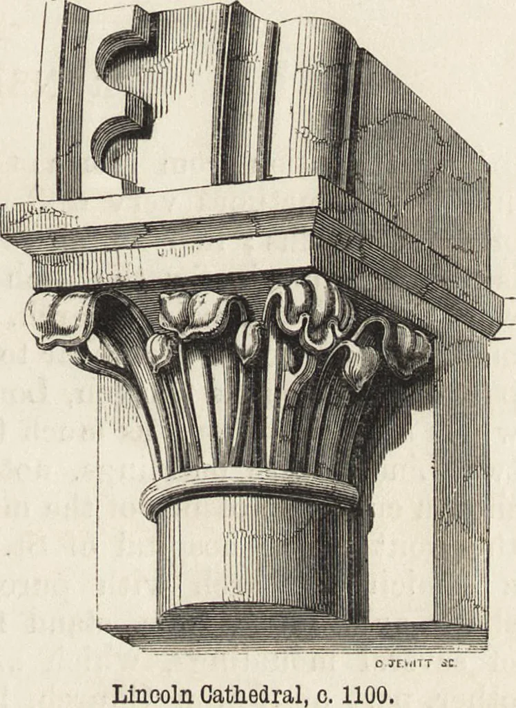 An illustration from An attempt to discriminate the styles of architecture in England : from the Conquest to the Reformation ; with a sketch of the Grecian and Roman orders /by the late Thomas Rickman, 1881, leaf 126