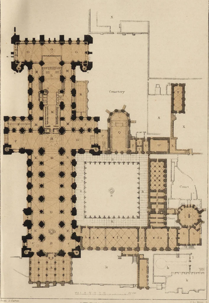 An illustration from An attempt to discriminate the styles of architecture in England : from the Conquest to the Reformation ; with a sketch of the Grecian and Roman orders /by the late Thomas Rickman, 1881, leaf 144