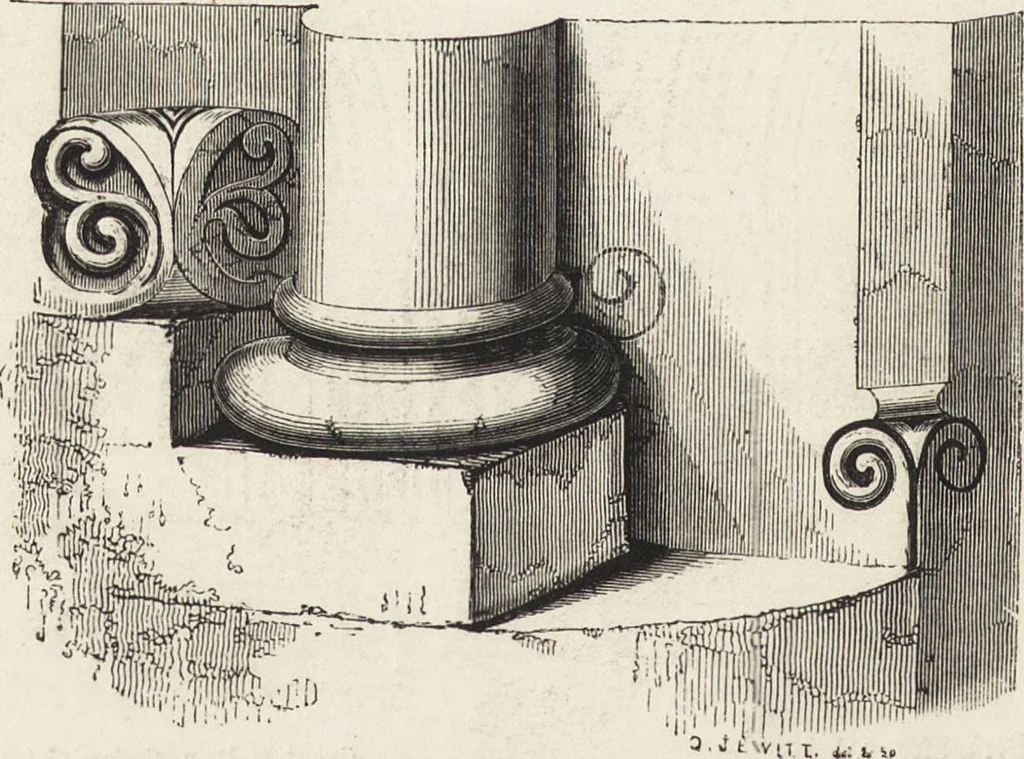 An illustration from An attempt to discriminate the styles of architecture in England : from the Conquest to the Reformation ; with a sketch of the Grecian and Roman orders /by the late Thomas Rickman, 1881, leaf 149