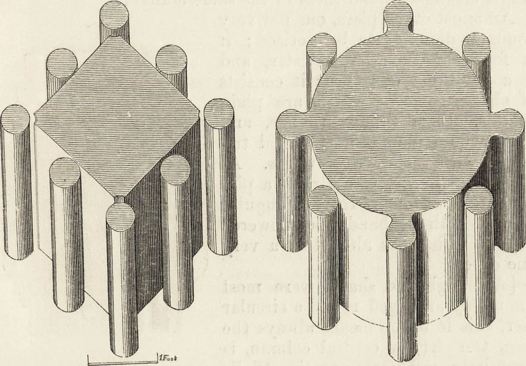 An illustration from An attempt to discriminate the styles of architecture in England : from the Conquest to the Reformation ; with a sketch of the Grecian and Roman orders /by the late Thomas Rickman, 1881, leaf 162