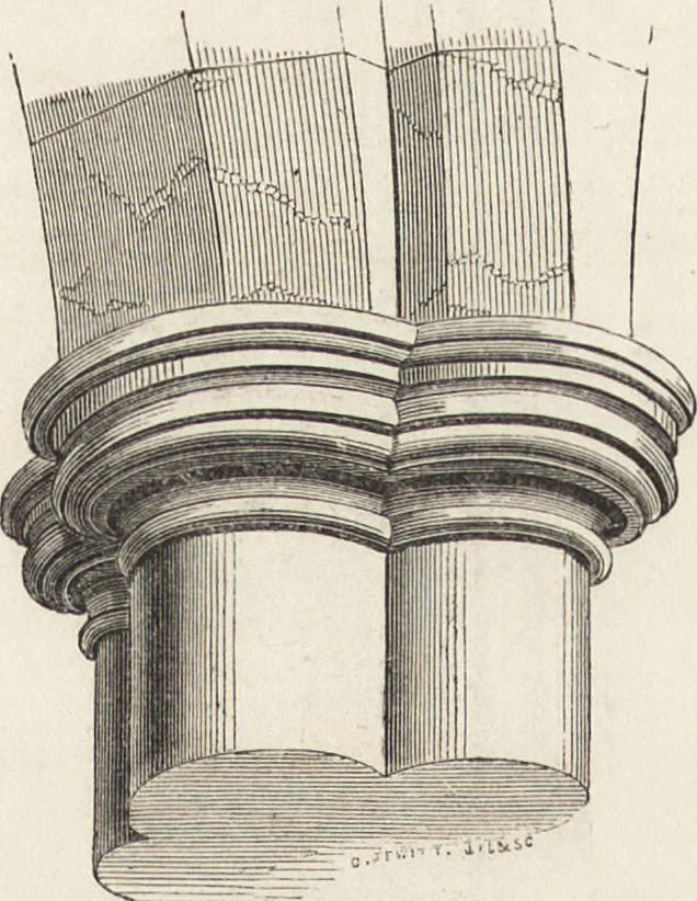 An illustration from An attempt to discriminate the styles of architecture in England : from the Conquest to the Reformation ; with a sketch of the Grecian and Roman orders /by the late Thomas Rickman, 1881, leaf 165