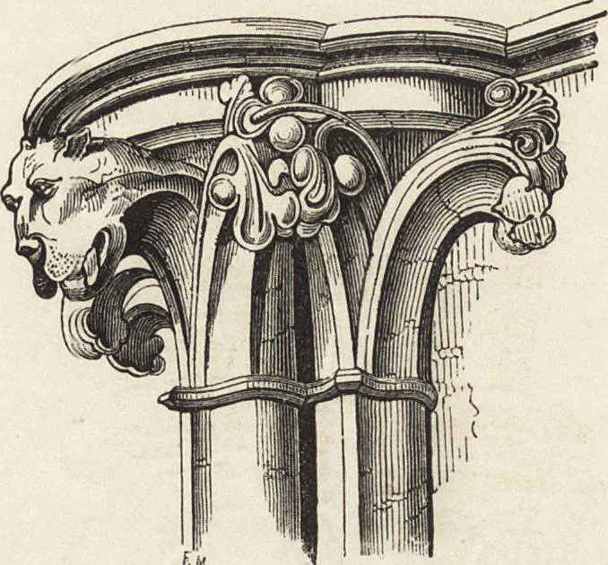 An illustration from An attempt to discriminate the styles of architecture in England : from the Conquest to the Reformation ; with a sketch of the Grecian and Roman orders /by the late Thomas Rickman, 1881, leaf 167