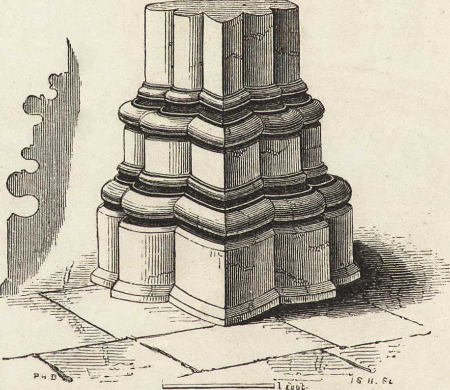 An illustration from An attempt to discriminate the styles of architecture in England : from the Conquest to the Reformation ; with a sketch of the Grecian and Roman orders /by the late Thomas Rickman, 1881, leaf 167