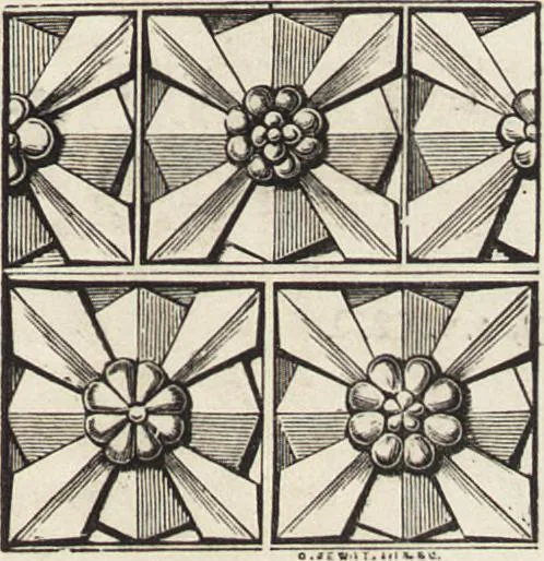An illustration from An attempt to discriminate the styles of architecture in England : from the Conquest to the Reformation ; with a sketch of the Grecian and Roman orders /by the late Thomas Rickman, 1881, leaf 176