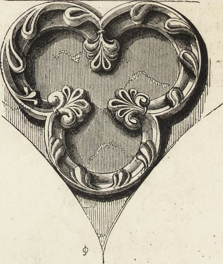 An illustration from An attempt to discriminate the styles of architecture in England : from the Conquest to the Reformation ; with a sketch of the Grecian and Roman orders /by the late Thomas Rickman, 1881, leaf 178