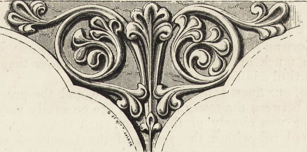 An illustration from An attempt to discriminate the styles of architecture in England : from the Conquest to the Reformation ; with a sketch of the Grecian and Roman orders /by the late Thomas Rickman, 1881, leaf 178