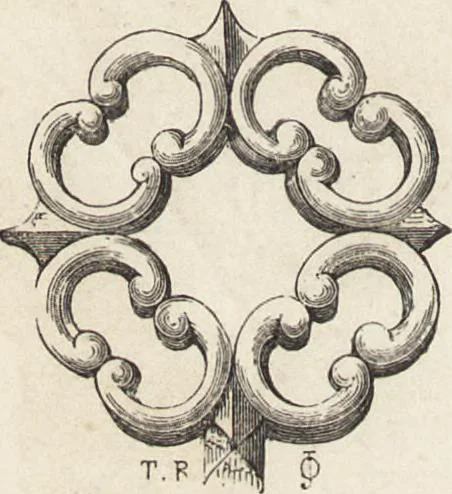 An illustration from An attempt to discriminate the styles of architecture in England : from the Conquest to the Reformation ; with a sketch of the Grecian and Roman orders /by the late Thomas Rickman, 1881, leaf 179