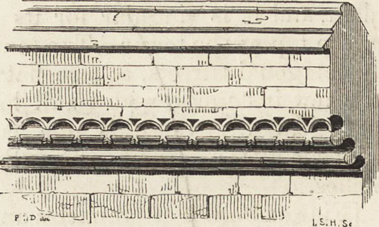 An illustration from An attempt to discriminate the styles of architecture in England : from the Conquest to the Reformation ; with a sketch of the Grecian and Roman orders /by the late Thomas Rickman, 1881, leaf 185