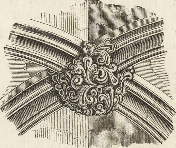 An illustration from An attempt to discriminate the styles of architecture in England : from the Conquest to the Reformation ; with a sketch of the Grecian and Roman orders /by the late Thomas Rickman, 1881, leaf 186