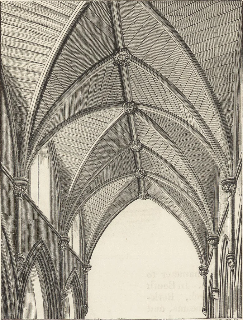 An illustration from An attempt to discriminate the styles of architecture in England : from the Conquest to the Reformation ; with a sketch of the Grecian and Roman orders /by the late Thomas Rickman, 1881, leaf 187