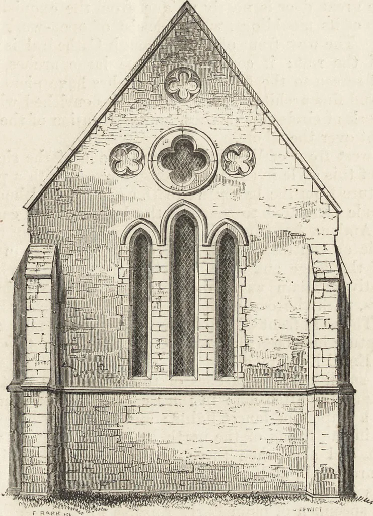 An illustration from An attempt to discriminate the styles of architecture in England : from the Conquest to the Reformation ; with a sketch of the Grecian and Roman orders /by the late Thomas Rickman, 1881, leaf 190