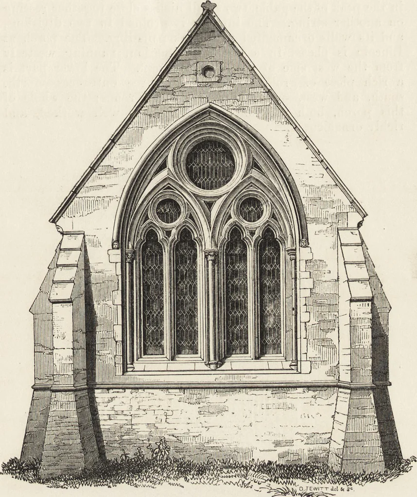 An illustration from An attempt to discriminate the styles of architecture in England : from the Conquest to the Reformation ; with a sketch of the Grecian and Roman orders /by the late Thomas Rickman, 1881, leaf 192