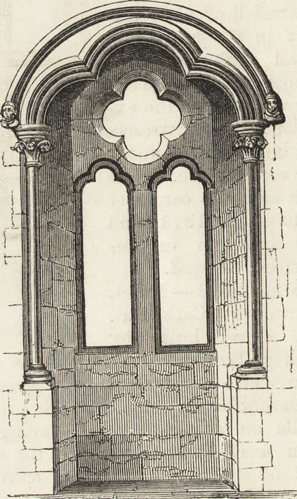 An illustration from An attempt to discriminate the styles of architecture in England : from the Conquest to the Reformation ; with a sketch of the Grecian and Roman orders /by the late Thomas Rickman, 1881, leaf 217